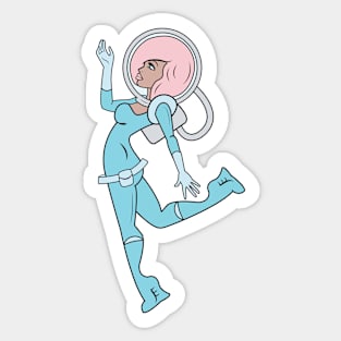 Space Lady Sticker